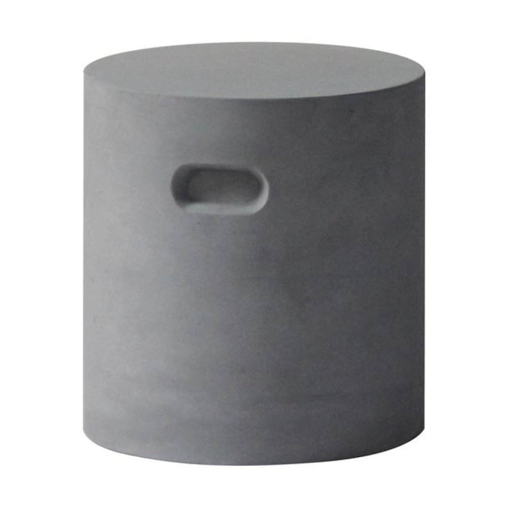 Σκαμπώ "CONCRETE CYLINDER" από τσιμέντο σε γκρι χρώμα 37x40
