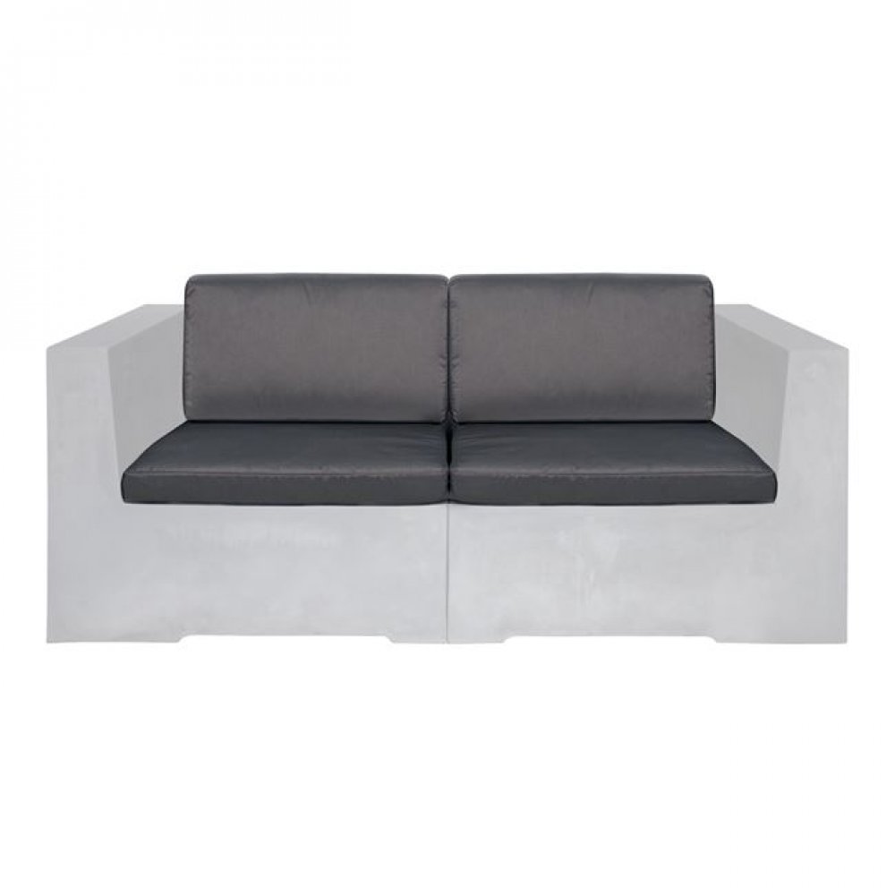 Σετ μαξιλάρια καναπέ 2θέσιο "CONCRETE" υφασμάτινα σε χρώμα γκρι 67x66x8