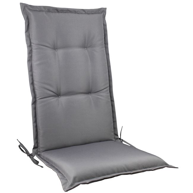 Μαξιλάρι πολυθρόνας ψηλό "FLAP" υφασμάτινο σε χρώμα γκρι 117x45x5