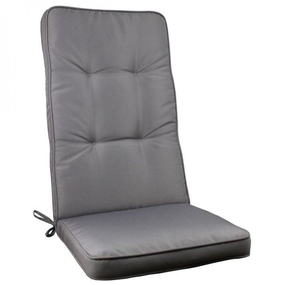 Μαξιλάρι πολυθρόνας ψηλό "GORD" υφασμάτινο σε χρώμα γκρι 117x45x5