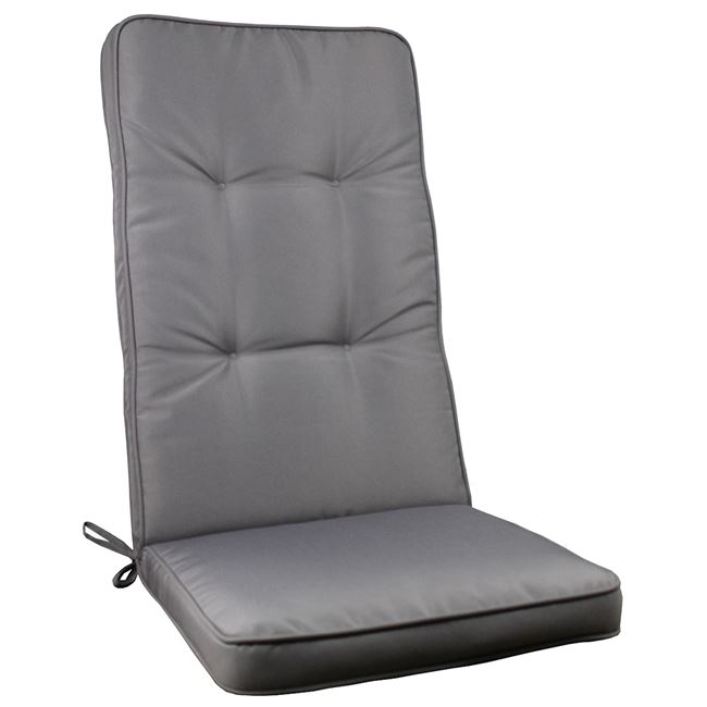 Μαξιλάρι πολυθρόνας ψηλό "GORD" υφασμάτινο σε χρώμα γκρι 117x45x5