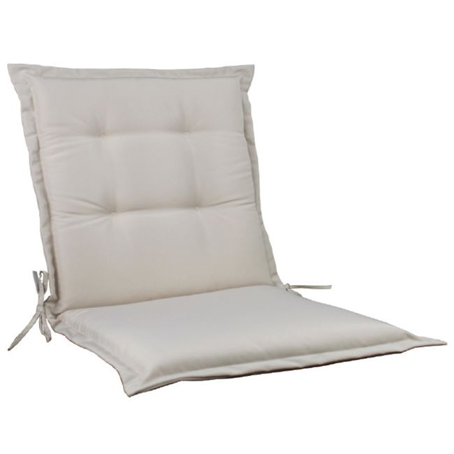 Μαξιλάρι πολυθρόνας χαμηλό "FLAP" υφασμάτινο σε χρώμα εκρού 100x45x5