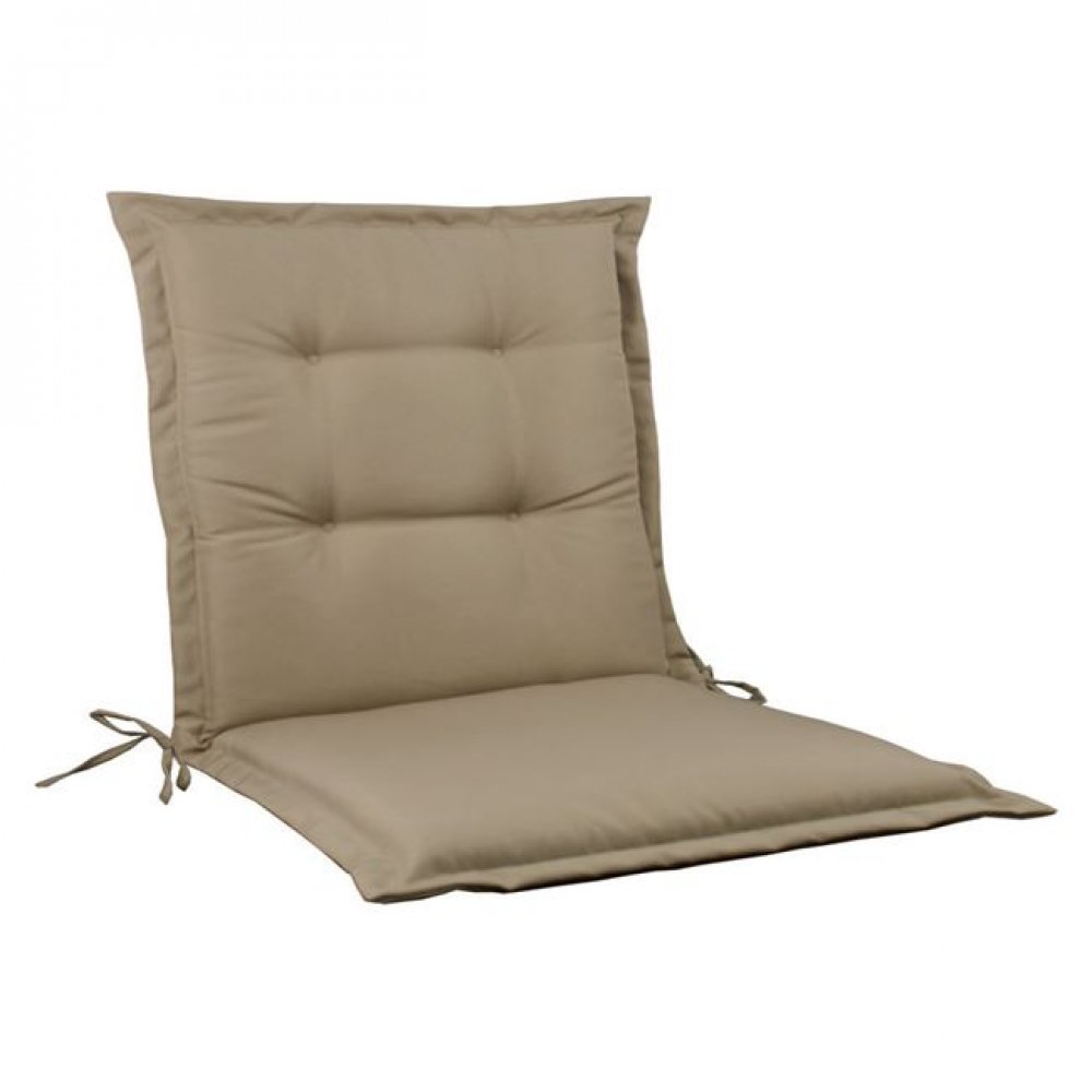 Μαξιλάρι πολυθρόνας χαμηλό "FLAP" υφασμάτινο σε χρώμα cappuccino 100x45x5