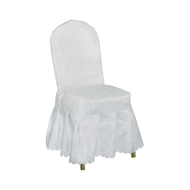 Ενισχυμένο κάλυμμα αδιάβροχο για καρέκλες από polyester σε λευκό χρώμα