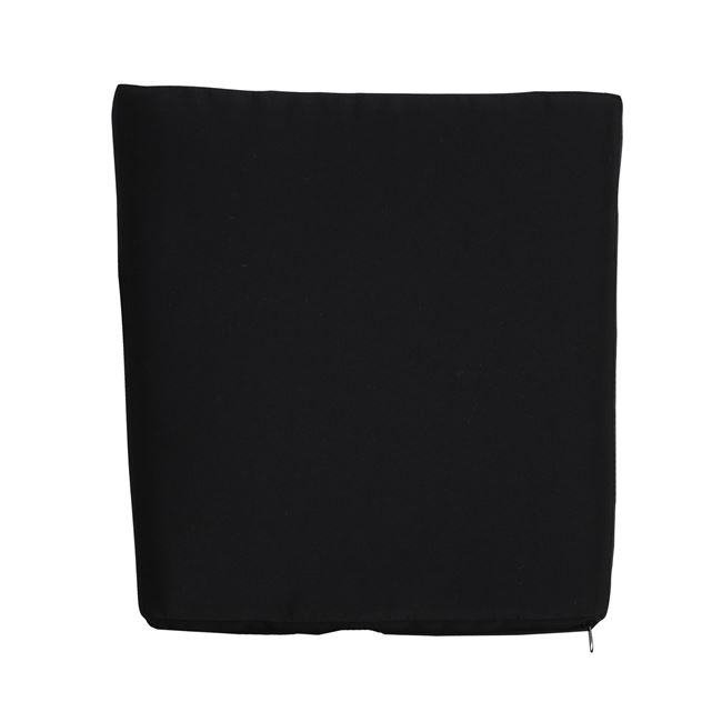 Μαξιλάρι πολυθρόνας "SALSA" από ύφασμα σε χρώμα μαύρο 42x44x4