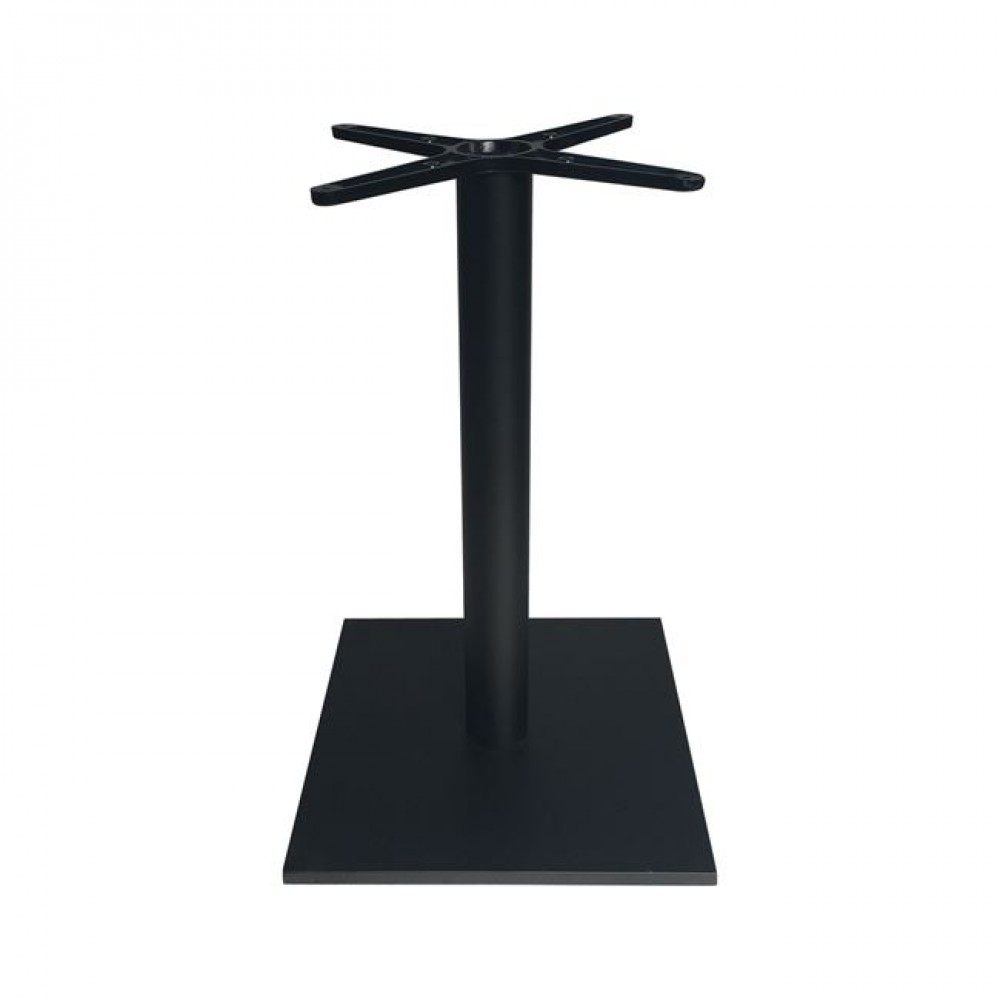 Βάση τραπεζιού "PRATO-W" από μέταλλο σε μαύρο χρώμα 45x45x72