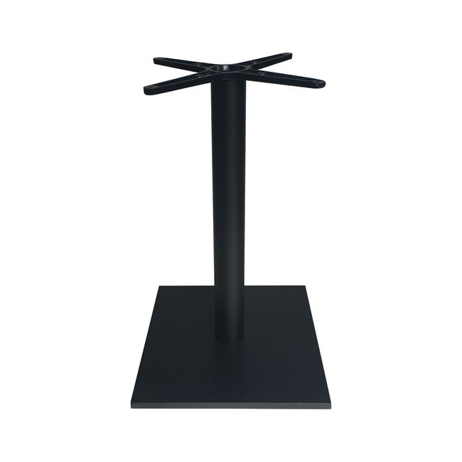 Βάση τραπεζιού "PRATO-W" από μέταλλο σε μαύρο χρώμα 45x45x72