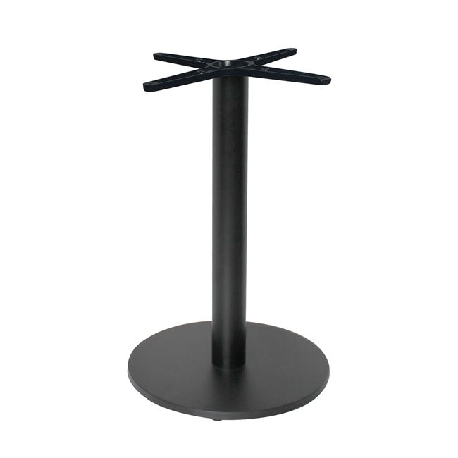 Βάση τραπεζιού "PRATO-W" από μέταλλο σε μαύρο χρώμα Φ45x72