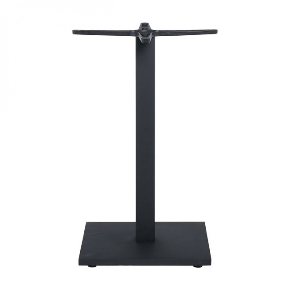 Βάση τραπεζιού "PRATO-W" από μέταλλο σε μαύρο χρώμα 40x40x72