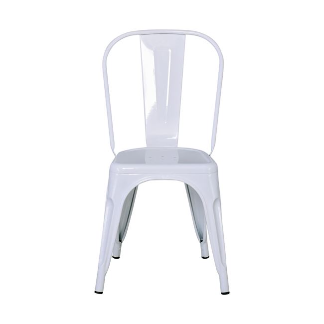 Καρέκλα "RELIX" από μέταλλο σε χρώμα λευκό 44x49x84