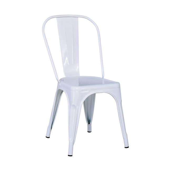 Καρέκλα "RELIX" από μέταλλο σε χρώμα λευκό 44x49x84