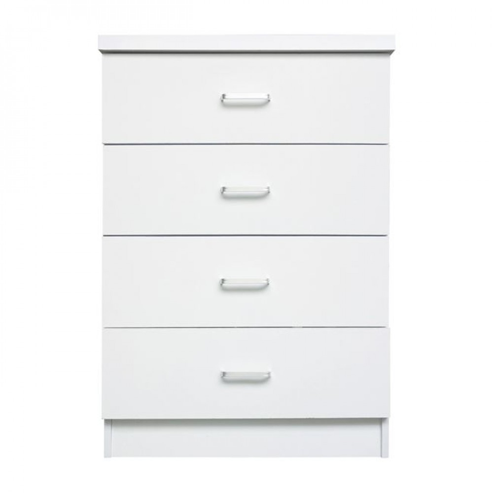 Συρταριέρα "DRAWER" από mdf σε χρώμα λευκό 60x40x80