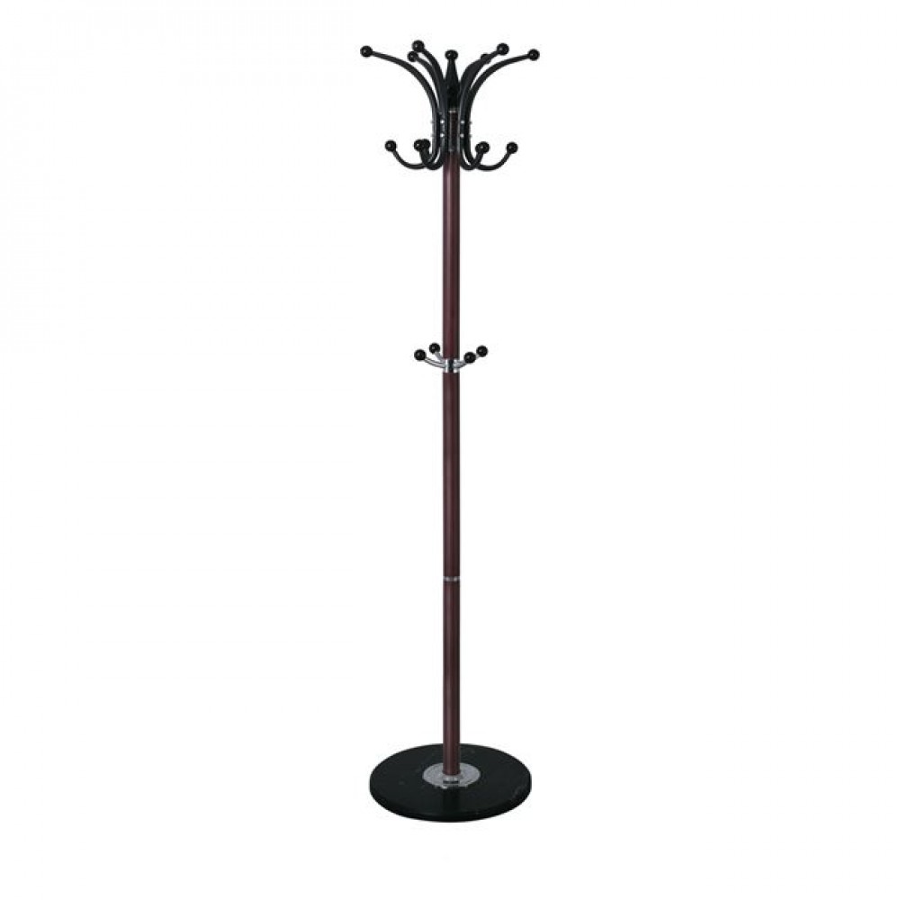 Καλόγερος "PATRICK" περιστρεφόμενος μεταλλικός σε καρυδί χρώμα 37x175