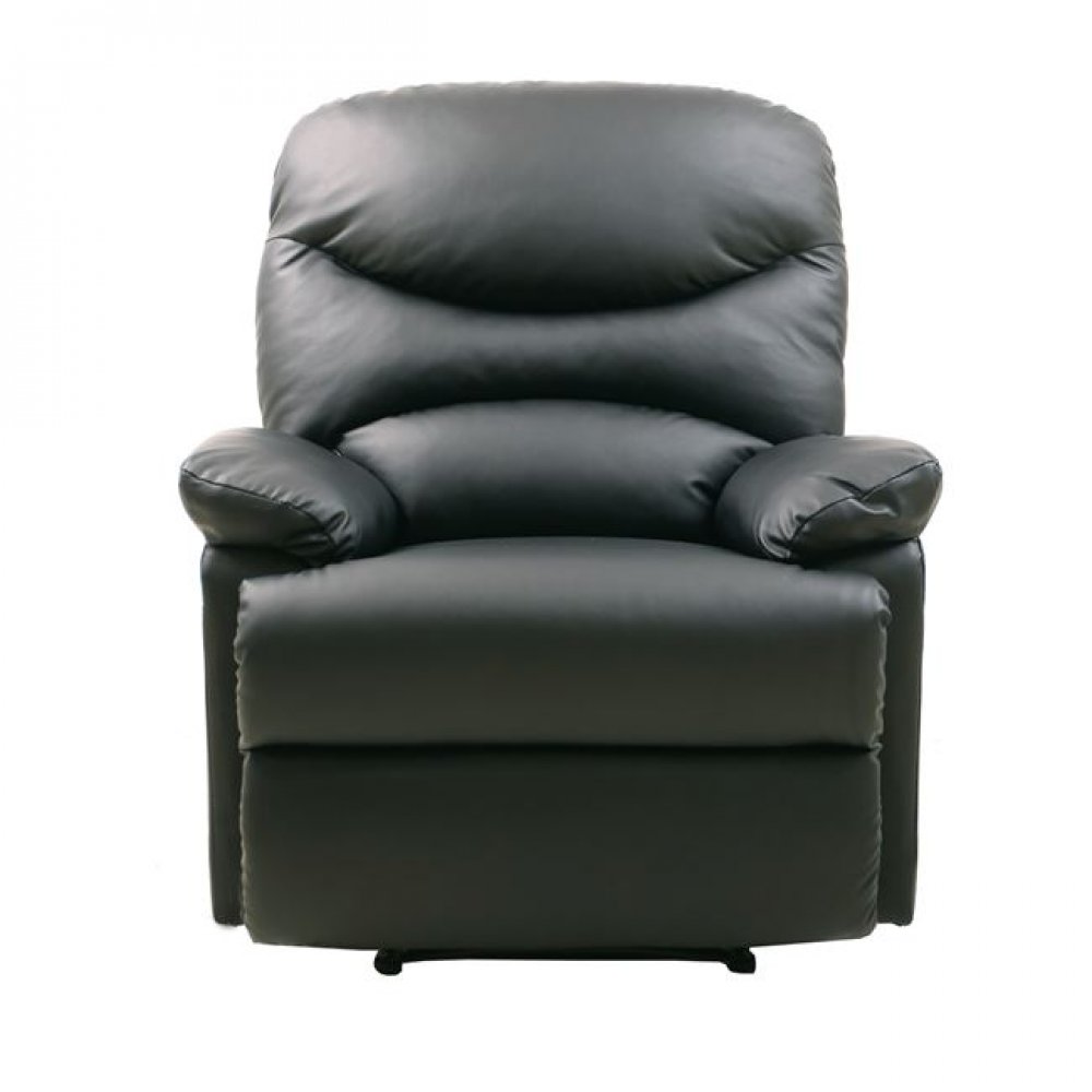 Πολυθρονα "LUISA" από PU σε χρώμα μαύρο 80x90x99