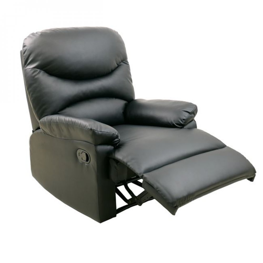 Πολυθρονα "LUISA" από PU σε χρώμα μαύρο 80x90x99