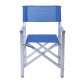 Πολυθρόνα σκηνοθέτη από αλουμίνιο/textilene σε χρώμα ασημί/μπλε 54x43x88