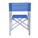 Πολυθρόνα σκηνοθέτη από αλουμίνιο/textilene σε χρώμα ασημί/μπλε 54x43x88
