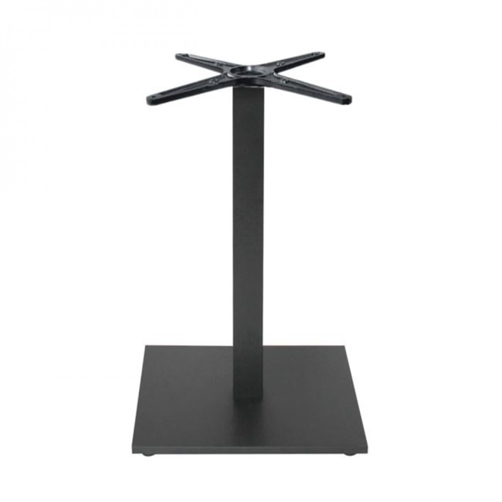 Βάση τραπεζιού "PRATO-W" από μέταλλο σε μαύρο χρώμα 50x50x72