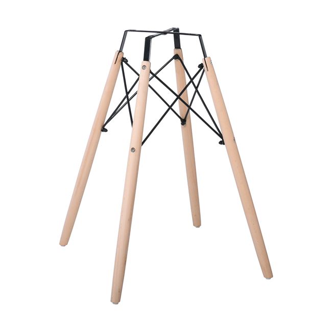 Βάση τραπεζιού "ART" από ξύλο σε φυσικό χρώμα 54x54x70