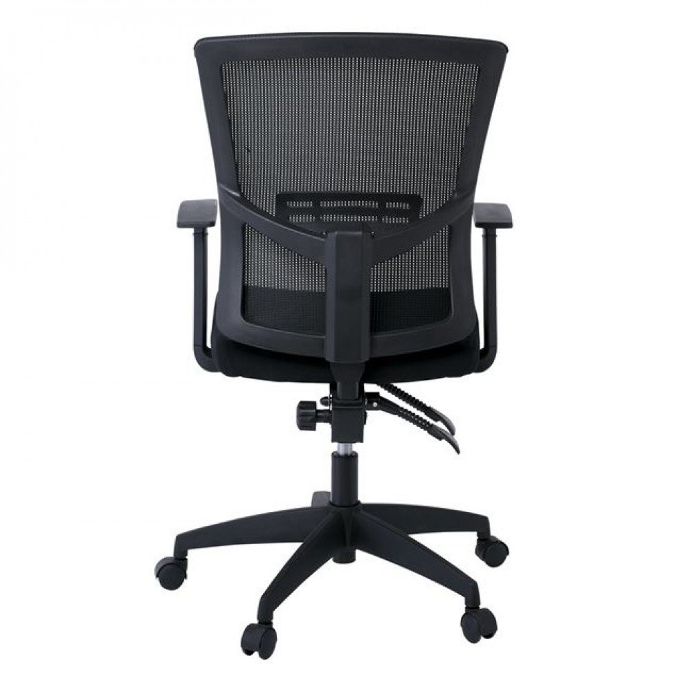 Πολυθρόνα εργασίας "BF2910" από ύφασμα mesh σε χρώμα μαύρο  61x58x91/101