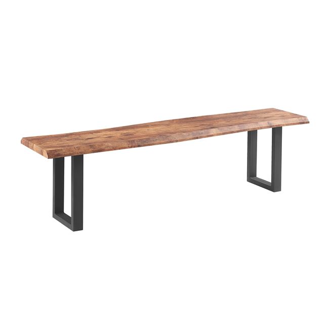 Παγκάκι "LIZARD 3D" σε χρώμα μαύρο/καρυδί 180x40x47