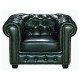 Πολυθρόνα "CHESTERFIELD" δερμάτινη σε χρώμα antique πράσινο 103x92x72