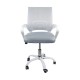 Πολυθρόνα γραφείου "BF2101-SC" από ύφασμα mesh σε λευκό/γκρι χρώμα 56x55x84