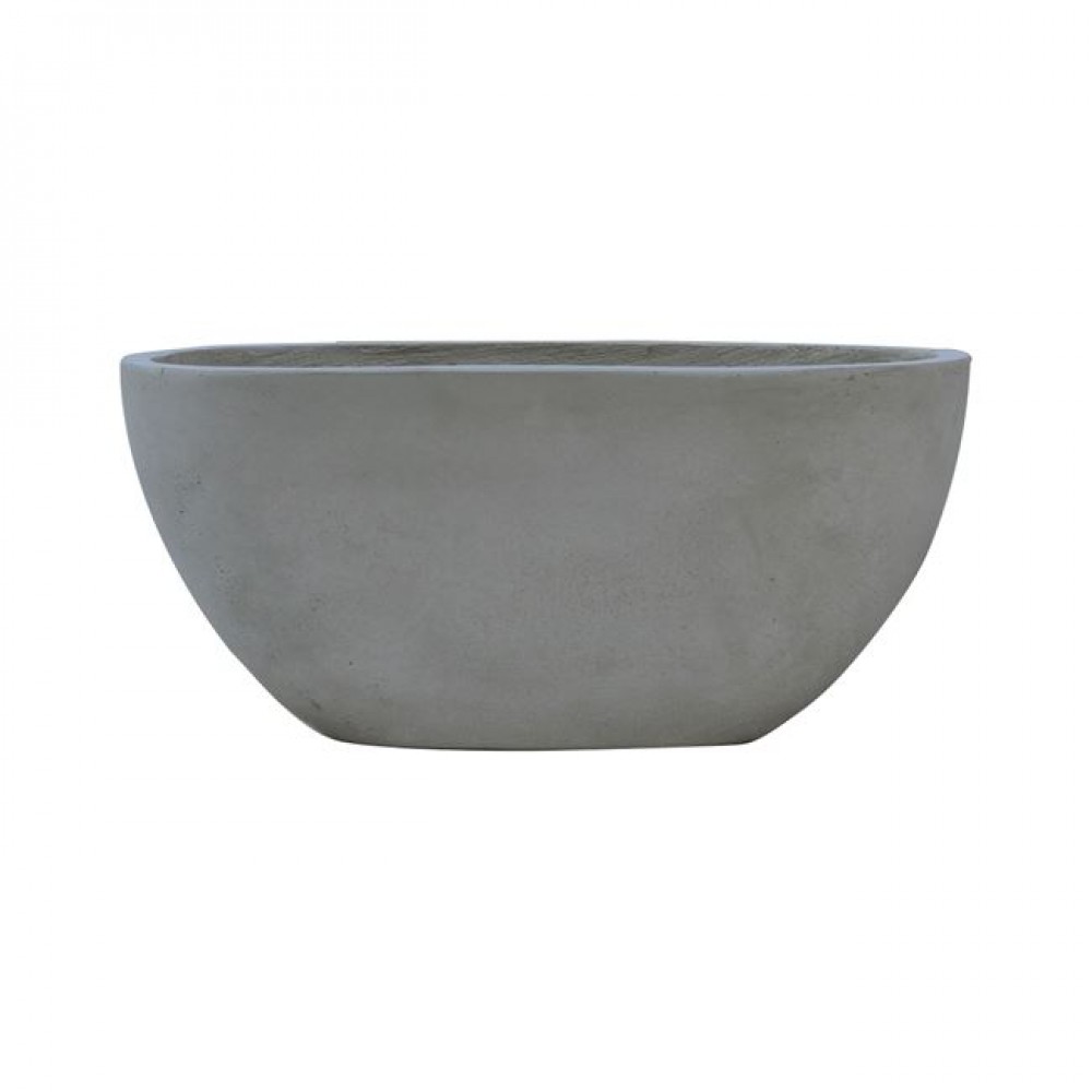 Κασπώ "POT-4" από κεραμικό σε χρώμα γκρι 56x27x26