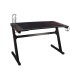Γραφείο gaming από μέταλλο σε μαύρο χρώμα 120x60x75