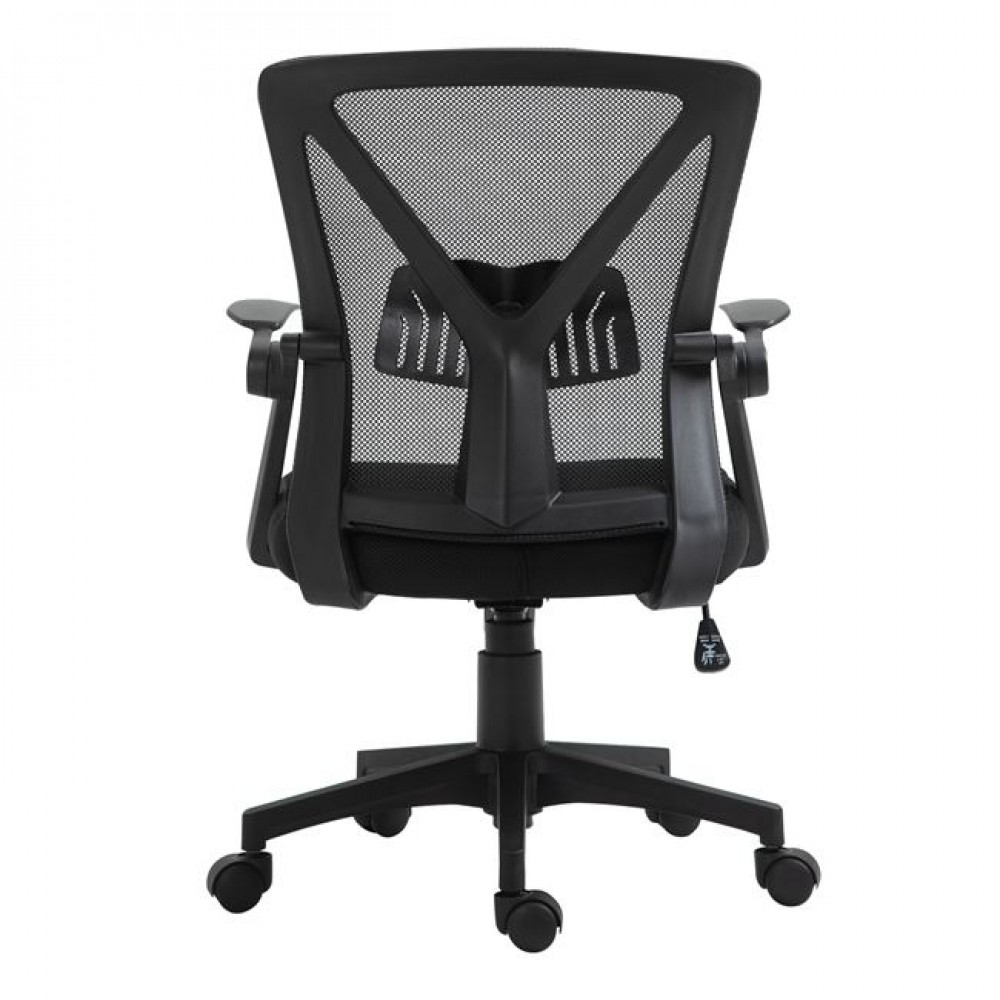 Πολυθρόνα εργασίας "BF2130" από ύφασμα mesh σε χρώμα μαύρο 61x57x91/101