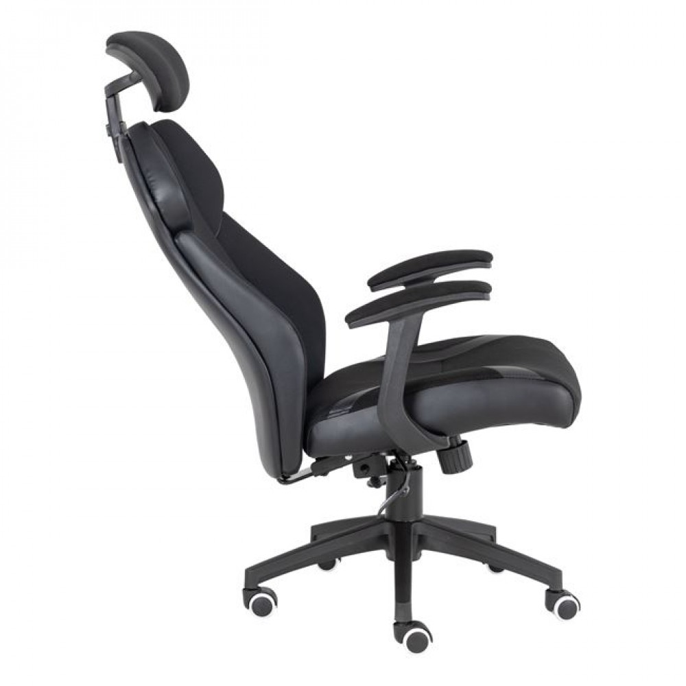 Πολυθρόνα διευθυντή "BF8300" από ύφασμα mesh σε μαύρο χρώμα 64x72x130