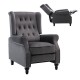 Πολυθρόνα μπερζέρα "CHESTER" από ύφασμα σε γκρι χρώμα 78x85x104