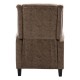 Πολυθρόνα μπερζέρα "CHESTER" από ύφασμα σε καφέ antique χρώμα 78x85x104