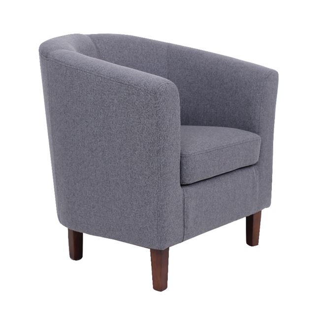 Πολυθρόνα σαλονιού "BOGA" υφασμάτινη  σε χρώμα γκρι 72x70x77