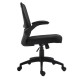 Πολυθρόνα γραφείου "BF2920W" από ύφασμα mesh σε μαύρο χρώμα 60x60x105