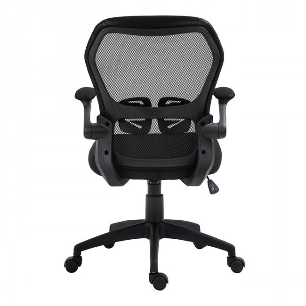 Πολυθρόνα γραφείου "BF2920W" από ύφασμα mesh σε μαύρο χρώμα 60x60x105