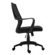 Πολυθρόνα γραφείου "BF2960" από ύφασμα mesh σε μαύρο χρώμα 60x62x109