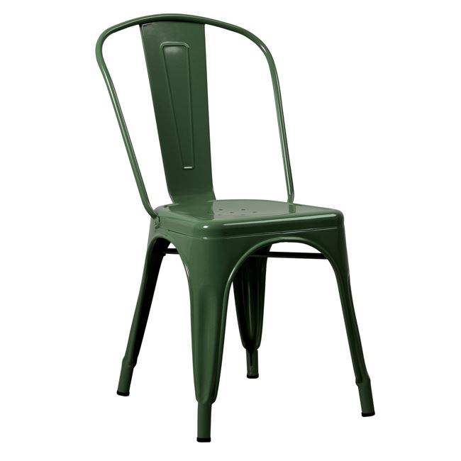 Καρέκλα "RELIX" από μέταλλο σε πράσινο χρώμα 46x49x84