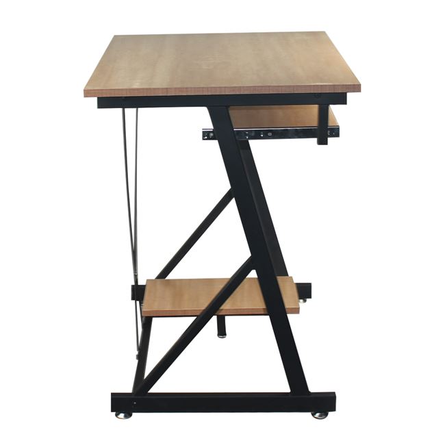 Γραφείο "UNIT" από μέταλλο σε φυσικό/μαύρο χρώμα 70x55x75