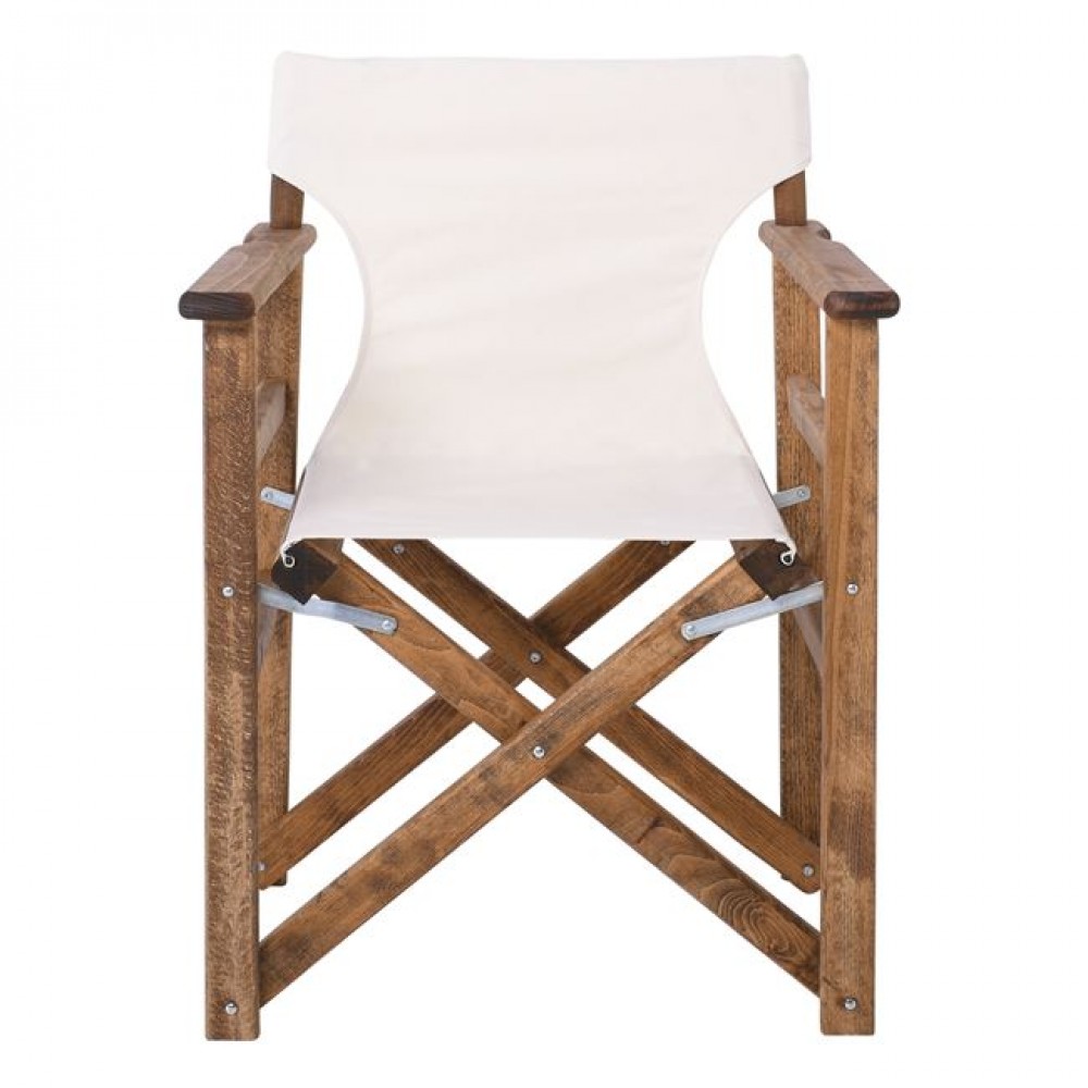 Σκελετός πολυθρόνας σκηνοθέτη από ξύλο σε καρυδί χρώμα 60x51x85