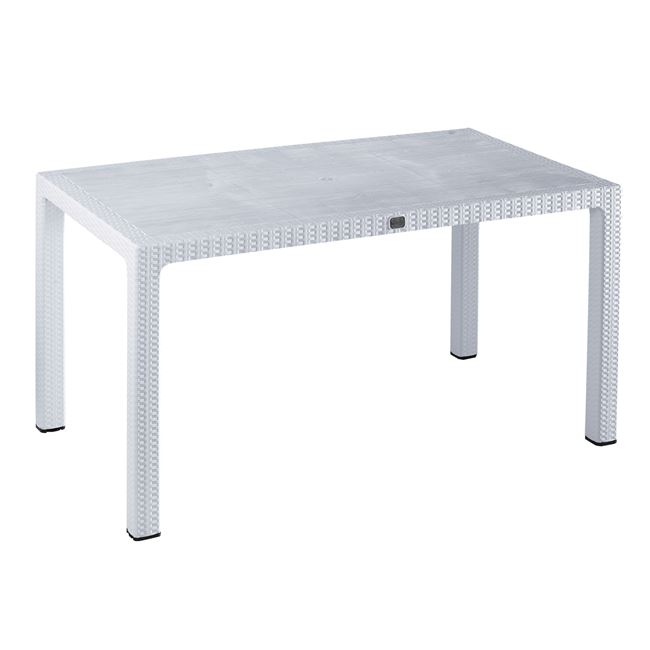 Τραπέζι "PELLO" από PP/πλαστικό σε λευκό χρώμα 150x90x73