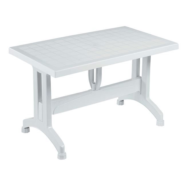 Τραπέζι "VICCO" από PP/πλαστικό σε λευκό χρώμα 120x70x73