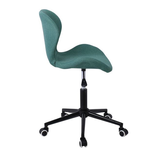 Καρέκλα γραφείου "DOT" από ύφασμα mesh/μέταλλο σε πετρόλ/μαύρο χρώμα 48x49x75