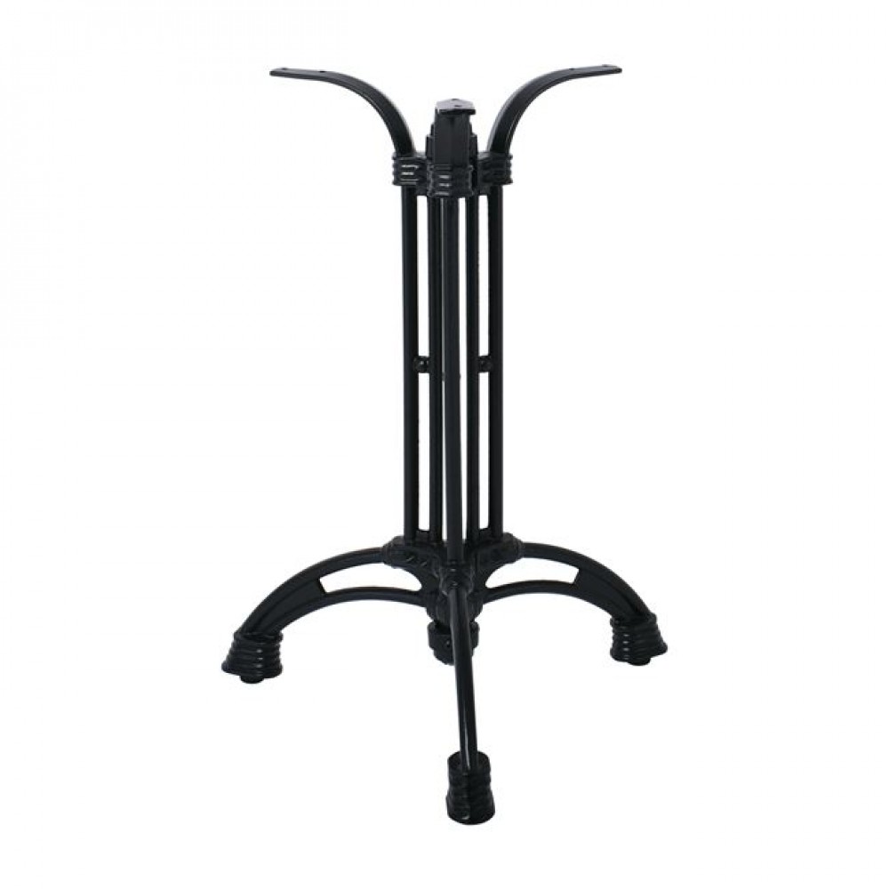 Βάση τραπεζιού "ΤΡΙΝΥΧΟ" από μαντέμι σε μαύρο χρώμα 52x52x72