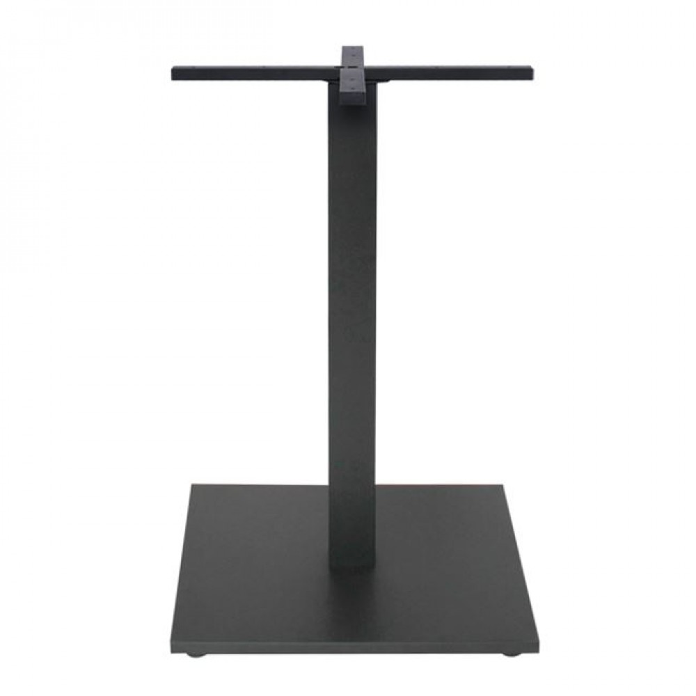 Βάση τραπεζιού "PRATO-W" από μέταλλο σε μαύρο χρώμα 50x50x72