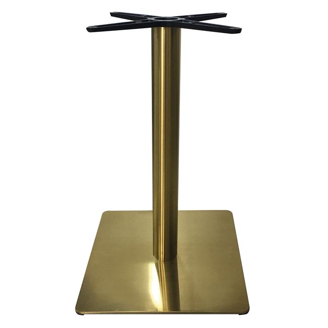 Βάση τραπεζιού "WILSON" από μέταλλο σε χρυσό χρώμα 45x45x72