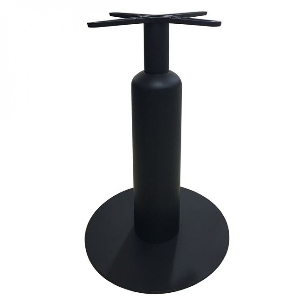 Βάση τραπεζιού "TOBY" από μέταλλο σε μαύρο χρώμα Φ50x72