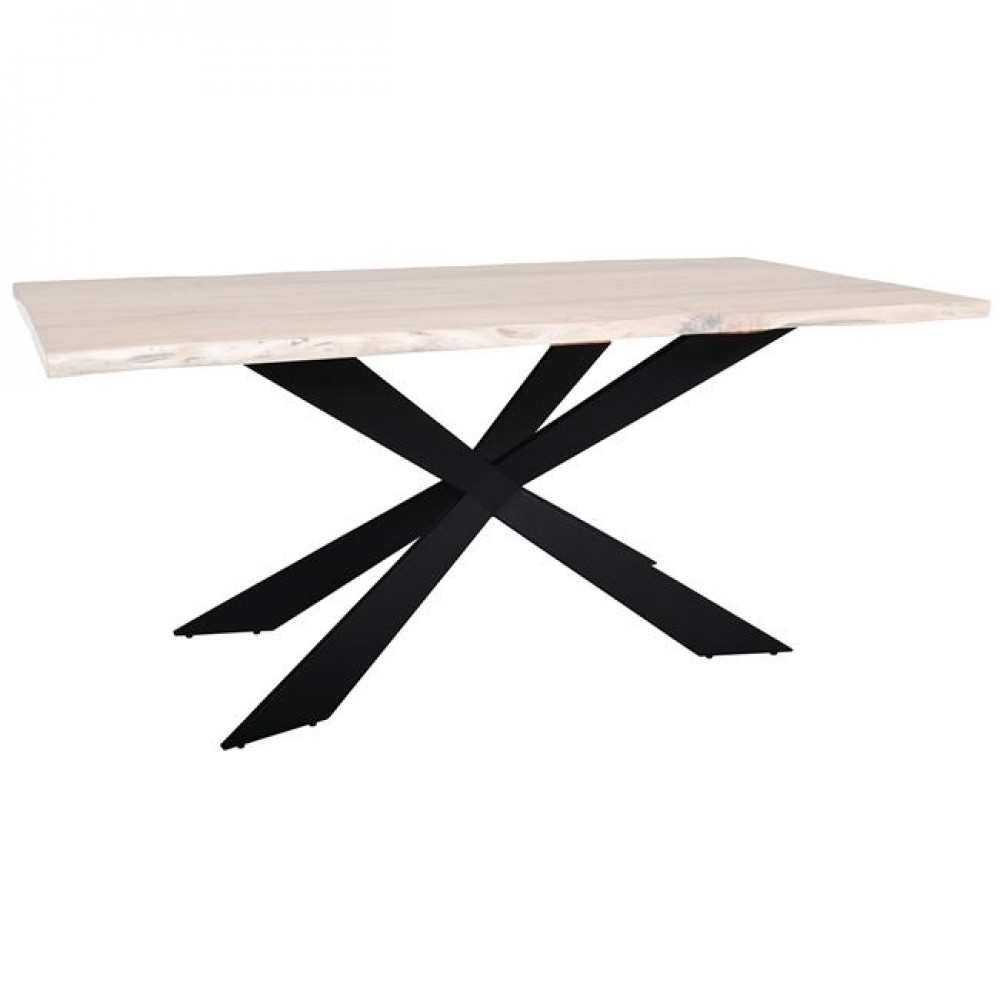 Βάση τραπεζιού "TORSEN" από μέταλλο σε μαύρο χρώμα 115x65x71