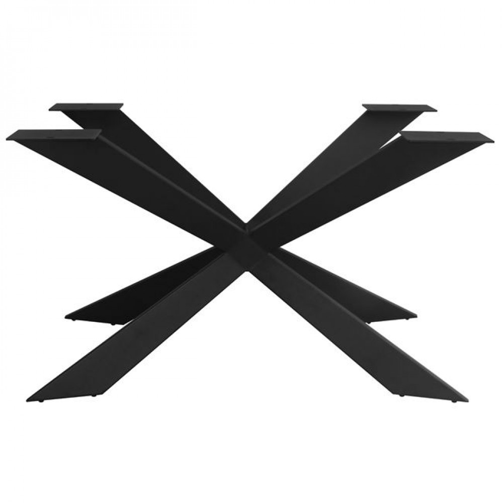 Βάση τραπεζιού "TORSEN" από μέταλλο σε μαύρο χρώμα 115x65x71