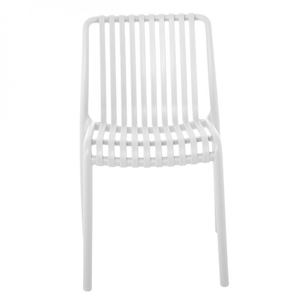 Πολυθρόνα εξωτερικού χώρου "MODA" από PP σε λευκό χρώμα 48x57x80